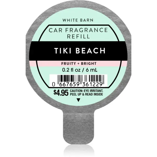 Bath & Body Works Tiki Beach parfum pentru masina rezervă 6 ml