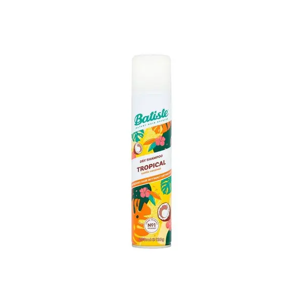 Batiste Dry Shampoo Șampon uscat tropical cu aromă tropicală Volum 200 ml