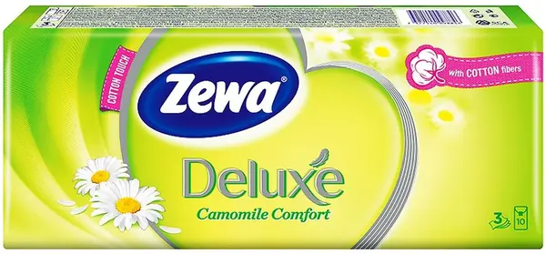 Batiste nazale Zewa - Camomile, 3 straturi, 10 buc
