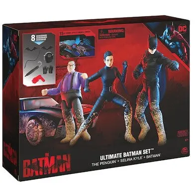 Batman Set de Joaca Batman The Movie, Batmobil si 3 Figurine si 8 accesorii