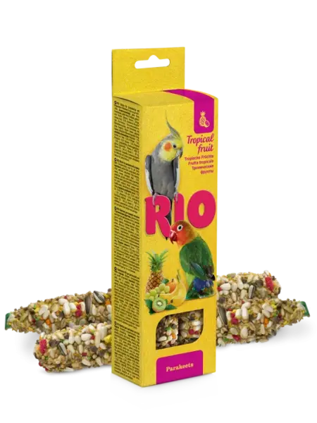 Batoane cu fructe tropicale pentru perusi Rio, 2 x 75g