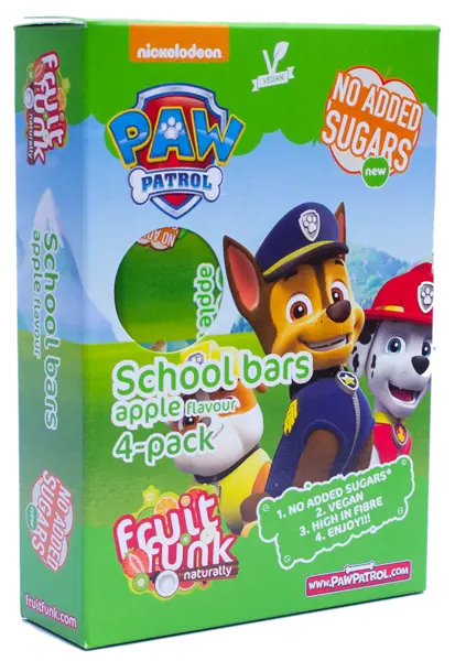 Batoane din fructe cu mere Paw Patrol, 80g, Fruit Funk