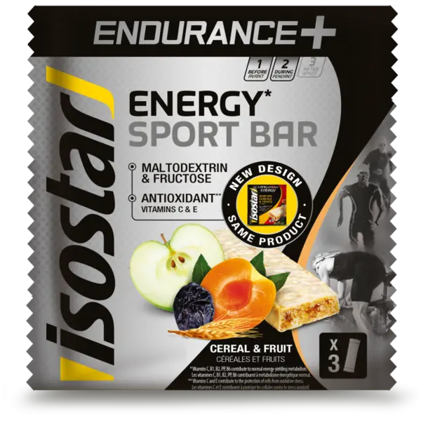 Batoane High Carb Endurance+, 3 bucati, Isostar