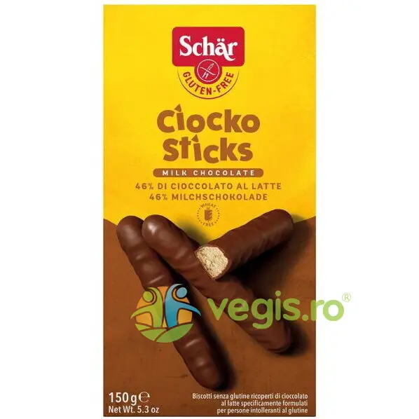 Batoane Invelite in Ciocolata fara Gluten - Ciocko Sticks 150g