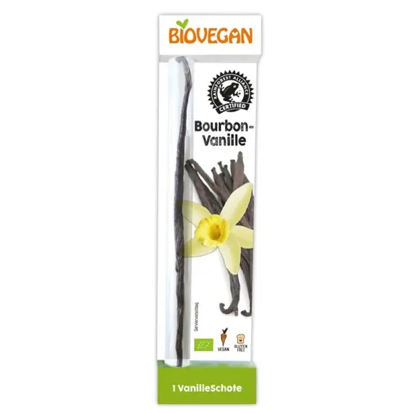Baton Bio de Vanilie Bourbon, 1 Buc, 15 g Biovegan