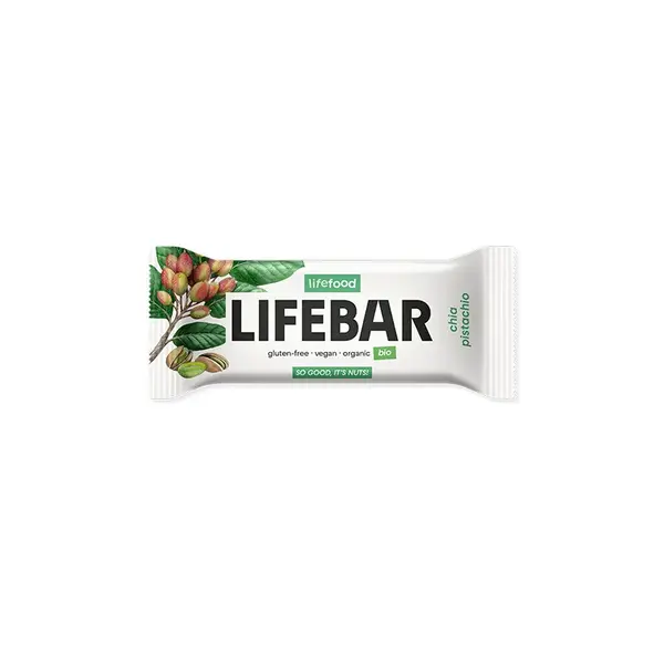 Baton cu chia si fistic bio 40g Lifebar