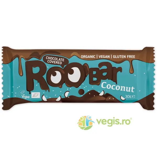 Baton cu Cocos Invelit in Ciocolata fara Gluten Ecologic/Bio 30g