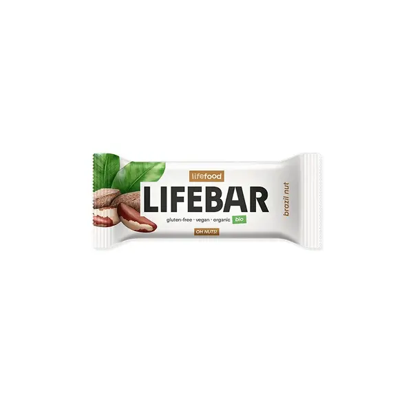 Baton cu nuci braziliene bio 40g Lifebar