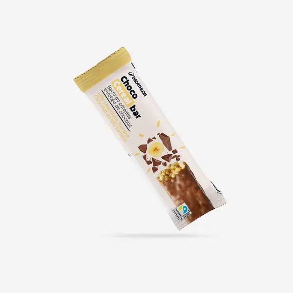 Baton de cereale cu banane, glazură de ciocolată cu lapte x1