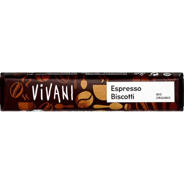 Baton de ciocolata espresso biscotti, eco - 40 g