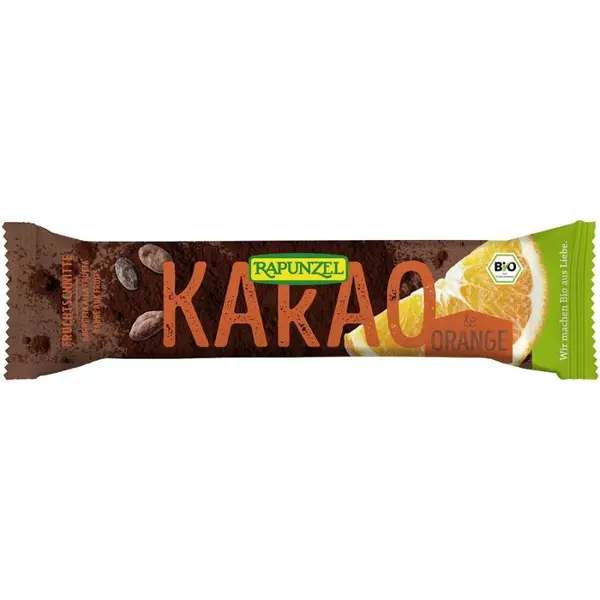Baton de fructe cu cacao si portocale, eco - 40 g