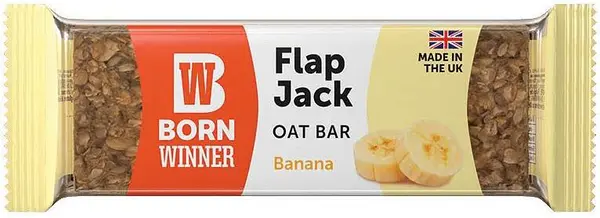 Baton Flap Jack Oat, banan, 90 g, Born Winner