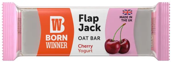 Baton Flap Jack Oat, iaurt cu cireșe, 100 g, Born Winner