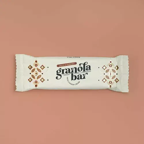 Baton Granola cu Cacao și Alune de pădure, 55g | Viblance