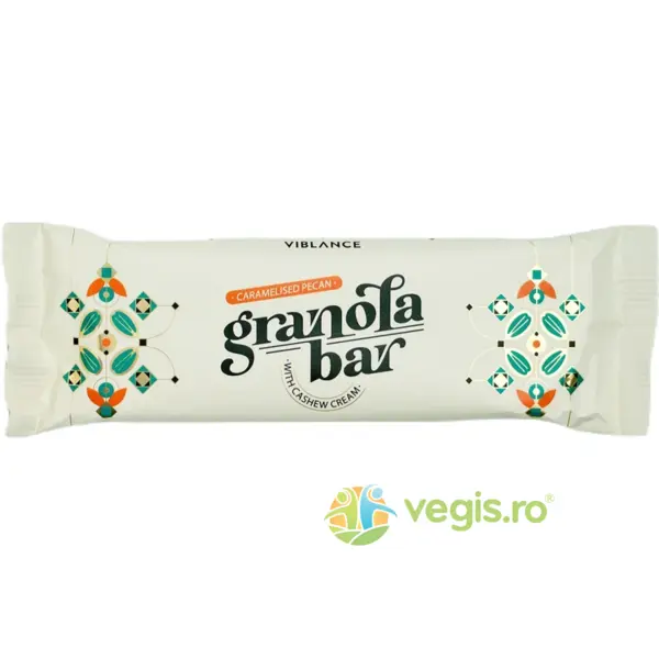 Baton Granola cu Nuci Pecan Caramelizate 55g
