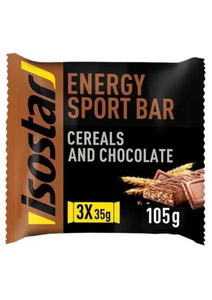 Baton High Energy cu aroma de ciocolata, 3 x 35g, Isostar