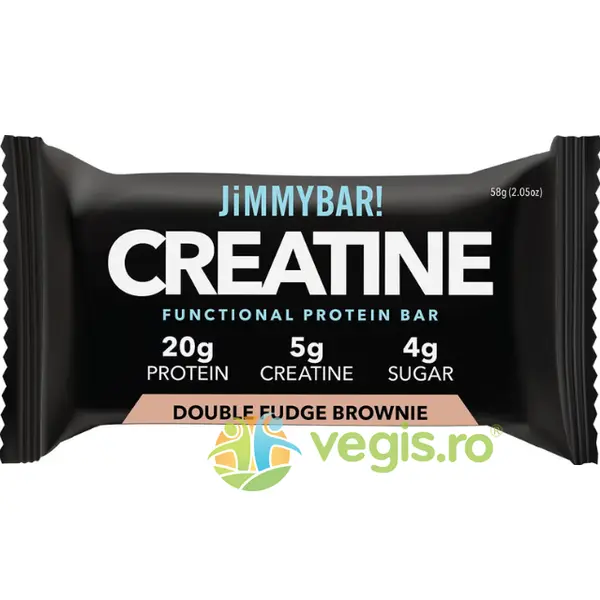 Baton Proteic cu Creatina cu Aroma de Brownie cu Extra Ciocolata 58g