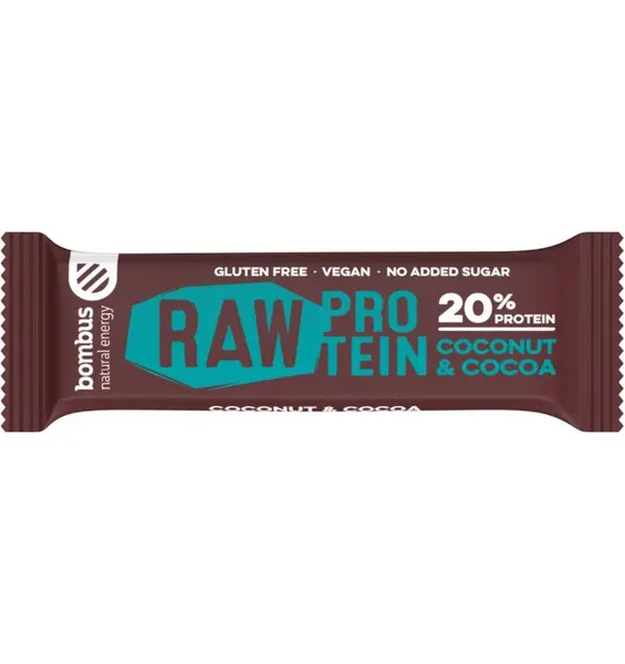 BATON PROTEIC CU NUCA DE COCOS SI CACAO, 20% PROTEINE, 50G