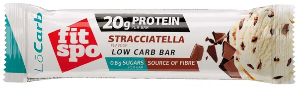 Baton proteic Lo Carb, stracciatella, 60 g, FitSpo