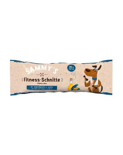Baton proteic pentru câini BOSCH SAMMY’S Fitness Slice 25 g cu midii verzi și ulei de somon