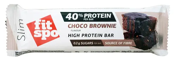 Baton proteic Slim, brownie, 50 g, FitSpo