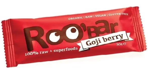 Baton Surov cu fructe de padure goji, 30 g, Roobar