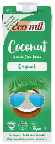 Băutură bio de cocos cu sirop de agave, 1 l, Ecomil