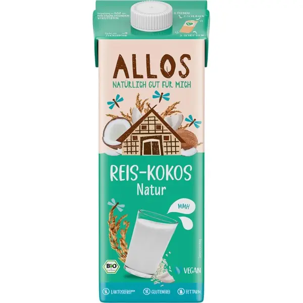 Bautura de orez cu cocos fara gluten si lactoza, eco - 1 L
