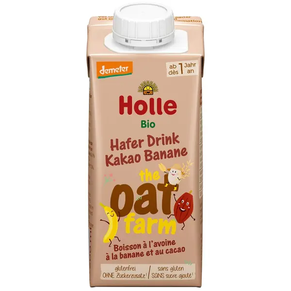 Bautura din ovaz cu cacao si banana pentru copii 1 an, eco - 200 ml