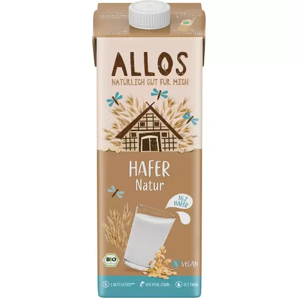 Bautura ecologica din ovaz fara lactoza, 1l, Allos