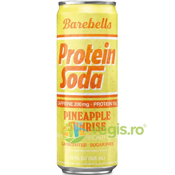 Bautura Proteica Carbogazoasa cu Aroma de Ananas 355ml