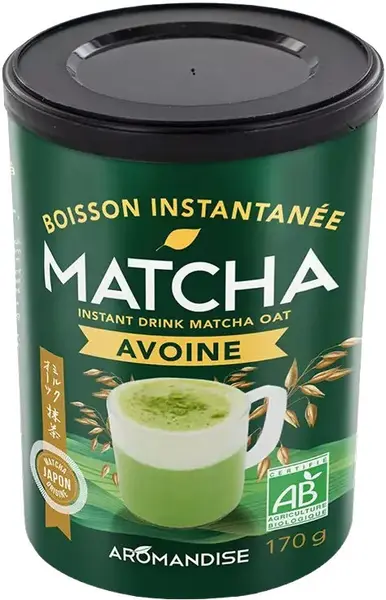 Băutură tonifiantă cu matcha și ovăz, 170 g, Aromandise