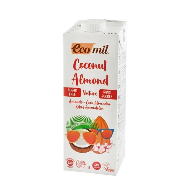 Bautura Vegetala BIO de Cocos,cu Migdale, 1 l, Ecomil