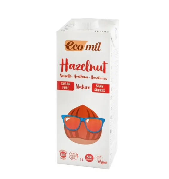 Bautura vegetala bio din alune fara zahar Nature, 1 L