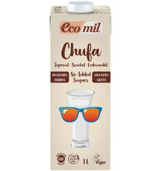 Bautura vegetala bio din migdale de pamant Chufa, fara zahar, 1L