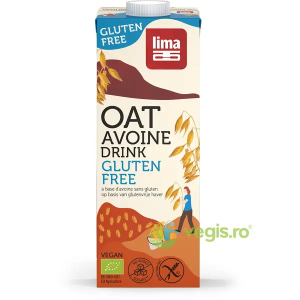Bautura Vegetala de Ovaz fara Gluten Ecologica/Bio 1L