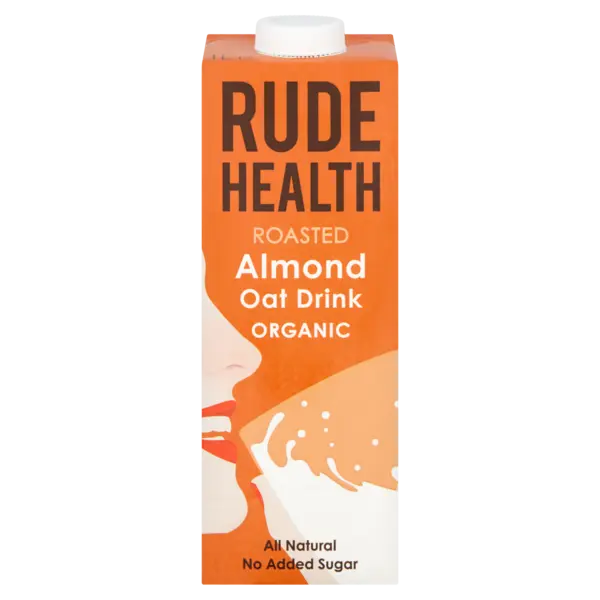 Bautura vegetala din ovaz si migdale prajite Bio, 1l, Rude Health