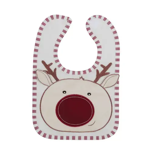Baveta bumbac Lorelli Deer, cu broderie 3D
