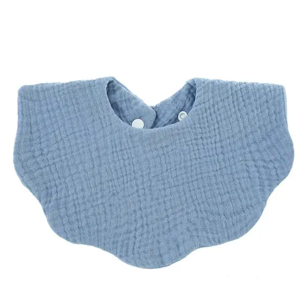 Baveta din bumbac organic pentru bebelusi, 0+ luni - Baby Blue