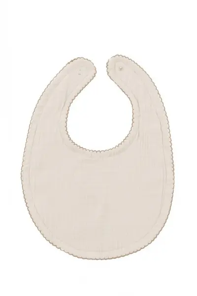 Baveta din muselina BabyJem 23x32 cm Ecru