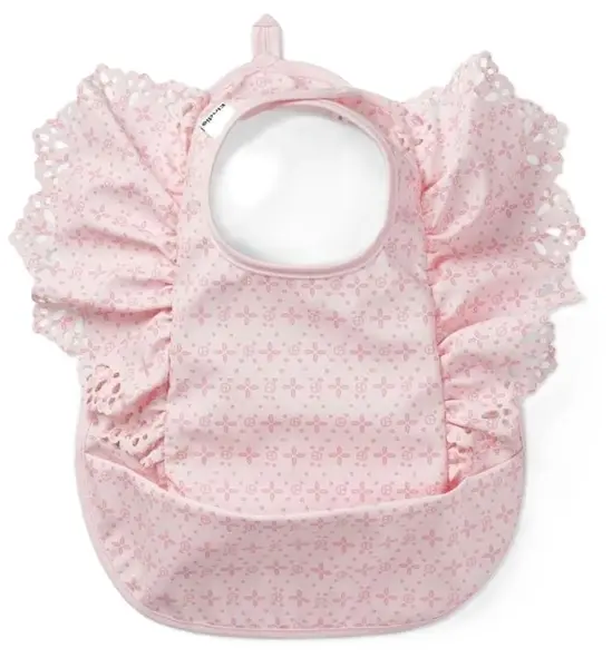 Bavetă Elodie - Embroidery Anglaise, Pink