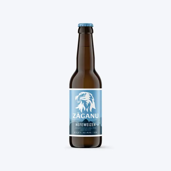 Bax, bere artizanală, Zăganu, Hefeweizen (Albă) - Sticlă 0.5L / 24 buc.