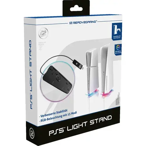 Baza cu lumini ready2gaming P5LIGHTSTAND pentru PS5, RGB (Negru)