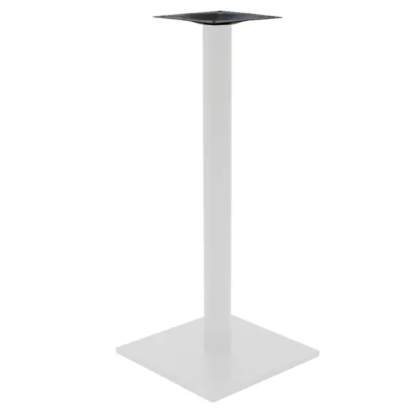 Baza masa bar functionala Staid, metal, Alb-Negru, 40x40x94 cm