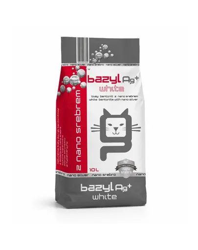 BAZYL Ag+ Compact White nisip pentru litiera 10 L