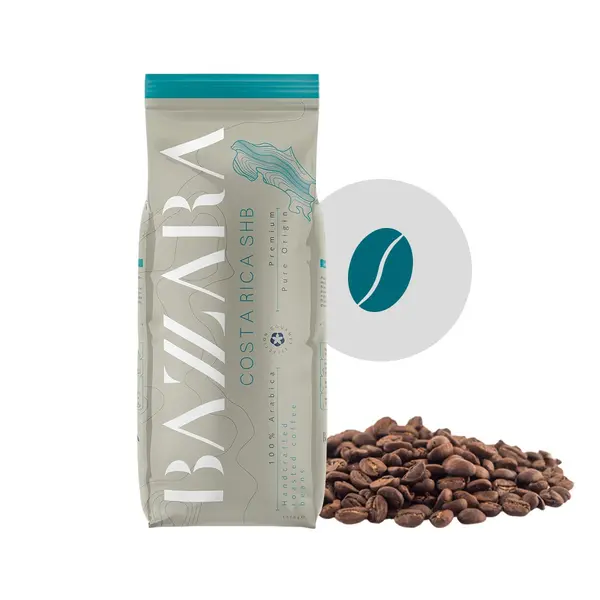 Bazzara Costa Rica SHB cafea boabe de origine 1kg
