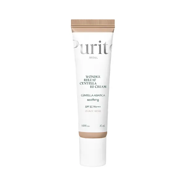 BB Cream cu SPF30 PA+++ Wonder Releaf Centella 21 Light Beige, 30ml, Purito