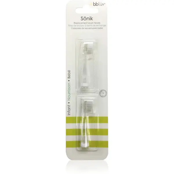 BBLÜV Sönik capete de schimb pentru periuta de dinti Infant 0-18m 2 buc