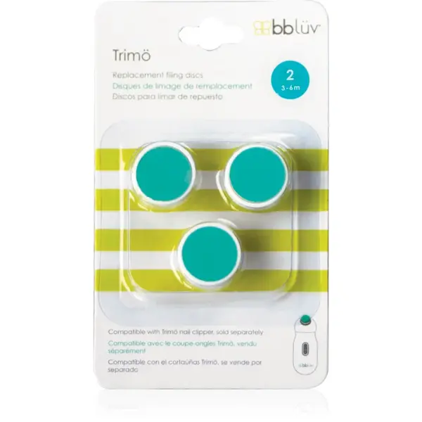 BBLÜV Trimö extensie rezervă pentru pila de unghii pentru copii 3-6m 3 buc