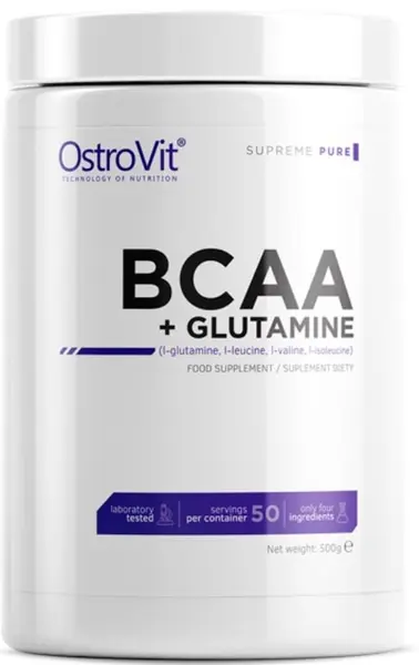 BCAA + Glutamine, fără gust, 500 g, OstroVit